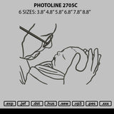 Photoline 2705c Embroidery File 6 sizes