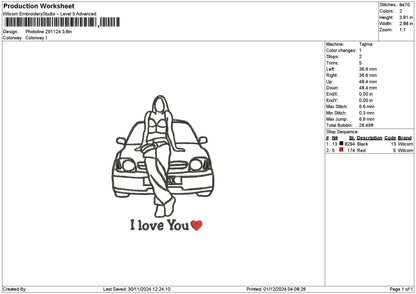 Photoline 2911 Embroidery File 6 sizes