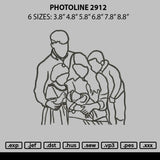 Photoline 2912 Embroidery File 6 sizes