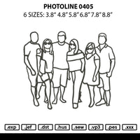 Photoline 0405 Embroidery File 6 sizes