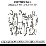 Photoline 0405 Embroidery File 6 sizes