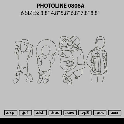 Photoline 0806 Embroidery File 6 sizes