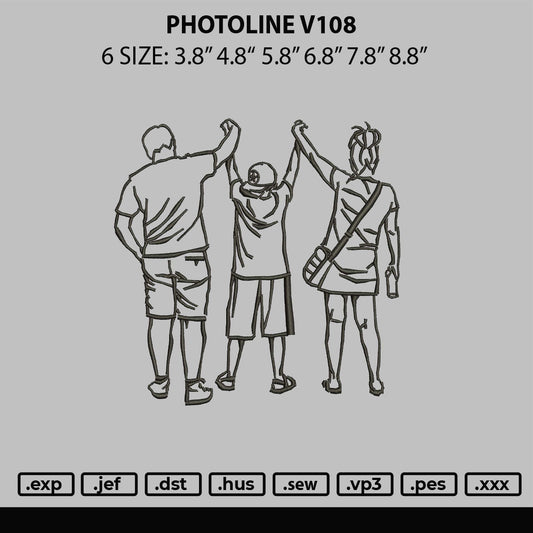 Photoline V108 Embroidery File 6 sizes
