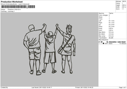 Photoline V108 Embroidery File 6 sizes