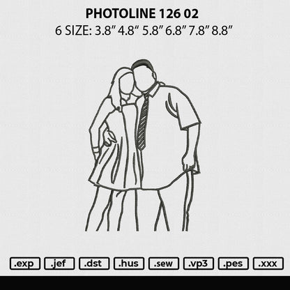 Photoline V126 Embroidery FIle 6 sizes