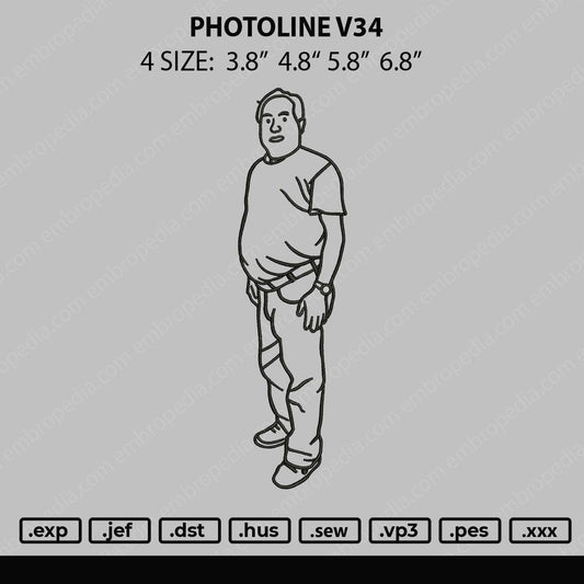 PhotoLine V34 Embroidery File 4 size