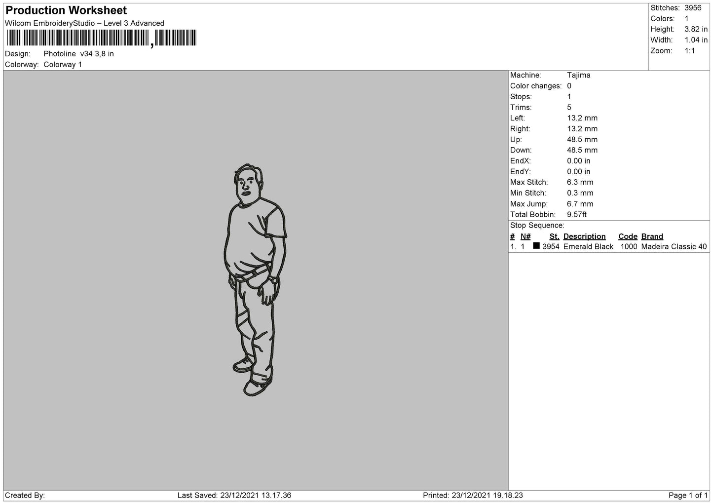 PhotoLine V34 Embroidery File 4 size