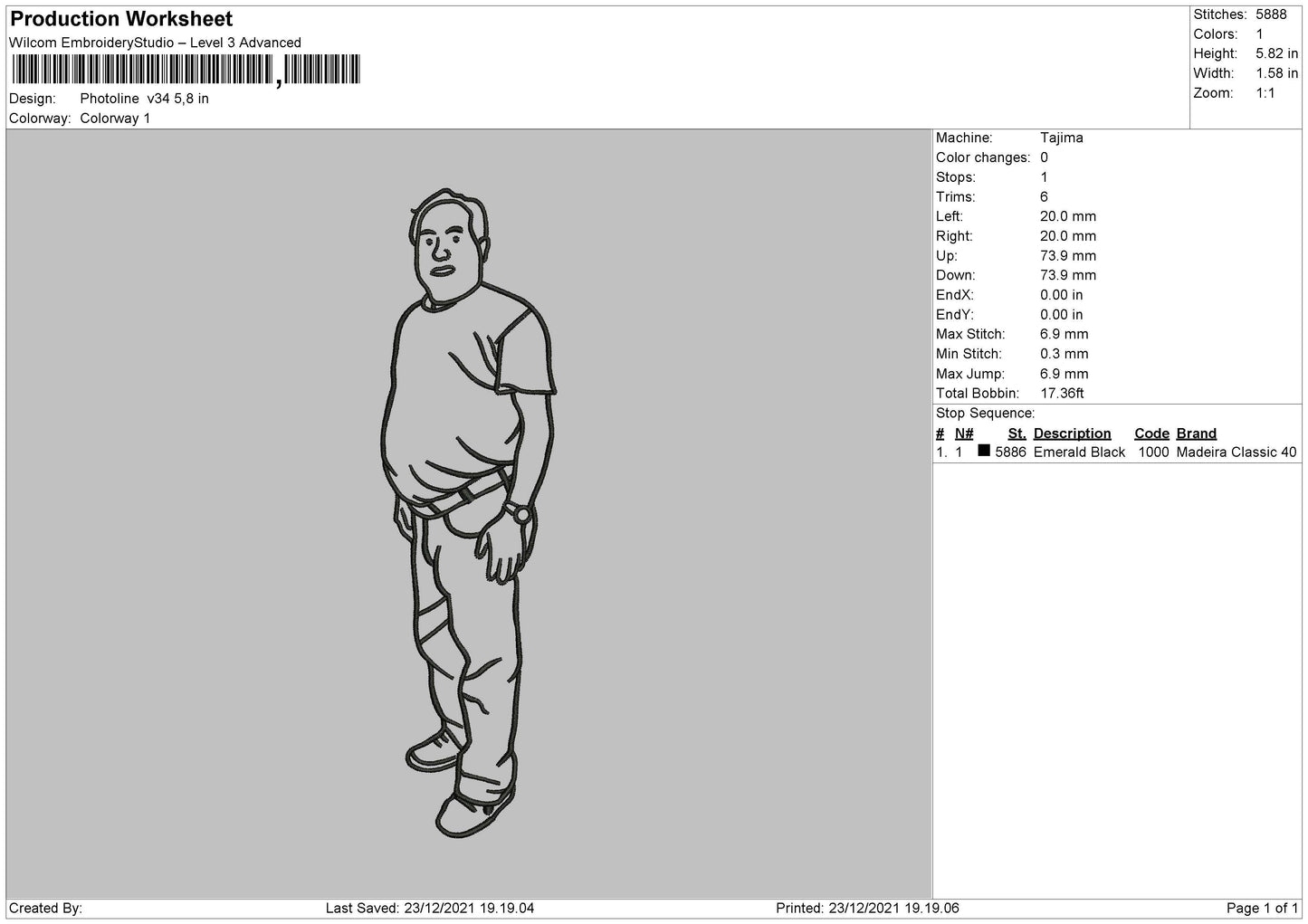 PhotoLine V34 Embroidery File 4 size