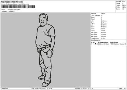 PhotoLine V34 Embroidery File 4 size
