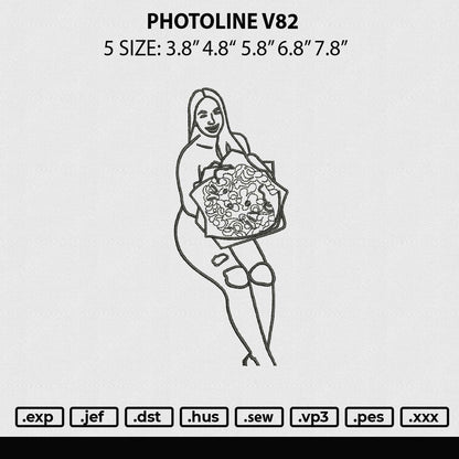 Photoline V82 Embroidery File 5 sizes