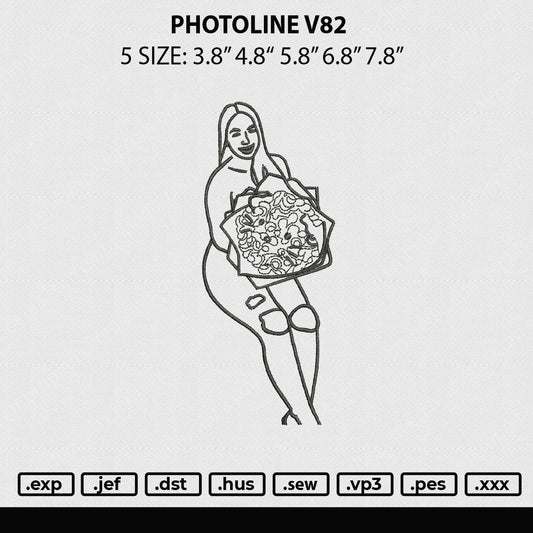 Photoline V82 Embroidery File 5 sizes