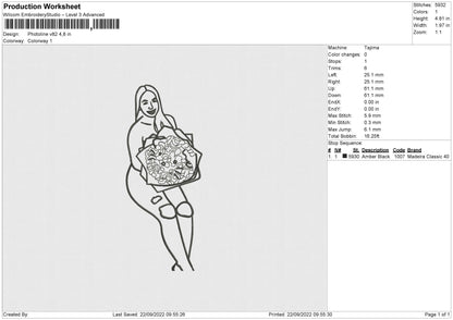 Photoline V82 Embroidery File 5 sizes