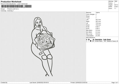 Photoline V82 Embroidery File 5 sizes