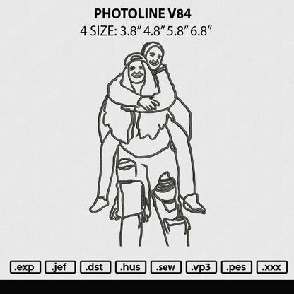 Photoline V84 Embroidery File 4 sizes
