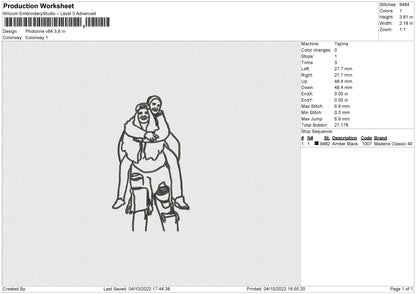 Photoline V84 Embroidery File 4 sizes