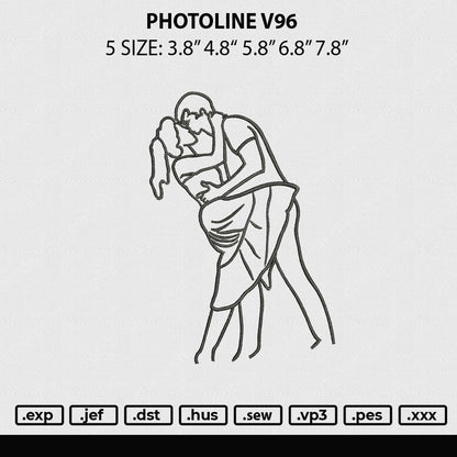 Photoline V96 Embroidery FIle 5 sizes