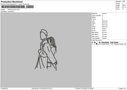 Photoline V97 Embroidery File 6 sizes