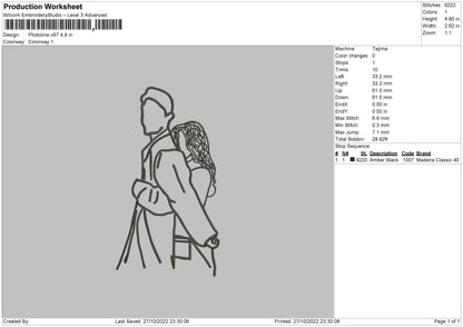 Photoline V97 Embroidery File 6 sizes