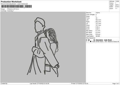 Photoline V97 Embroidery File 6 sizes