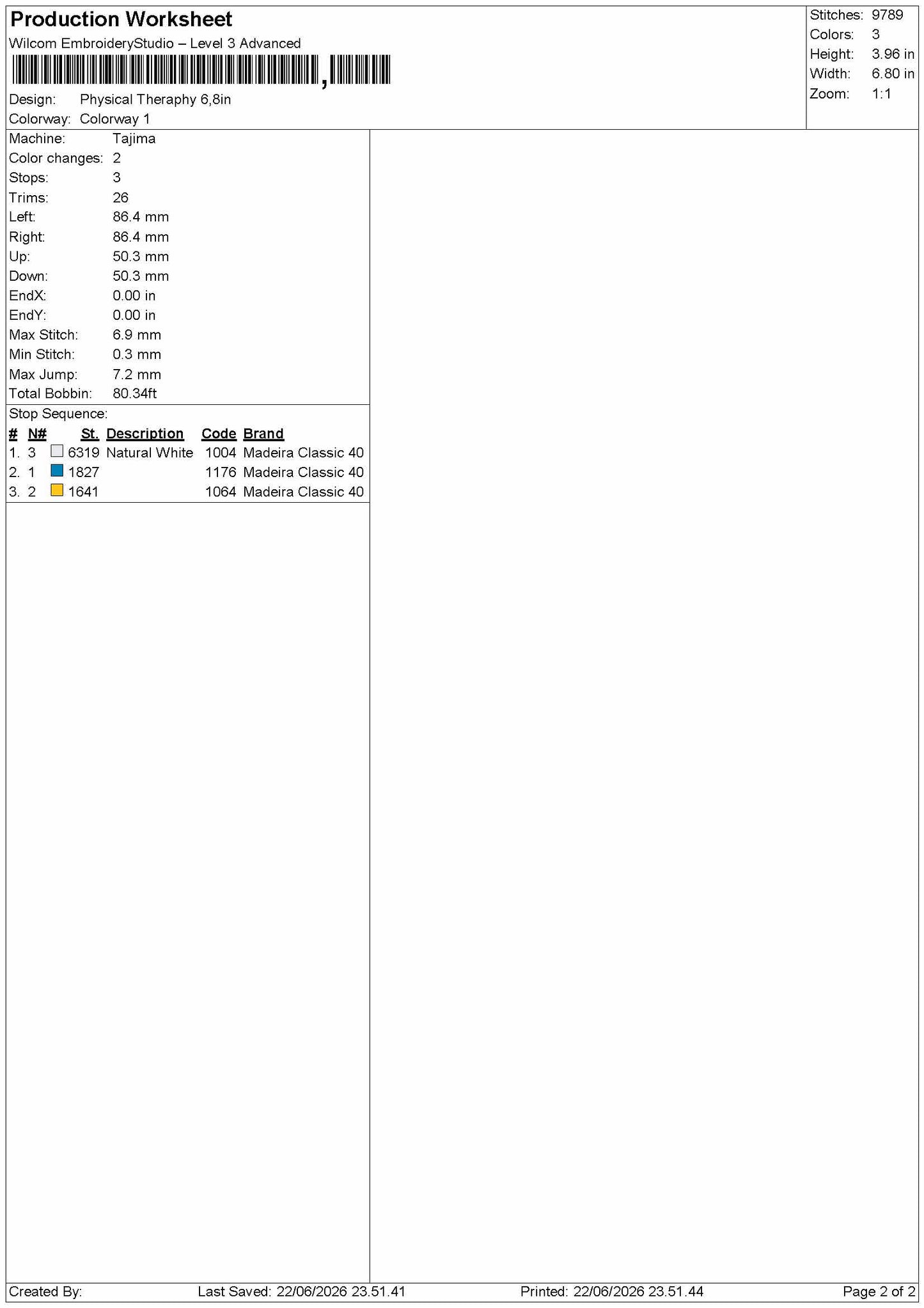 Physicaltext Embroidery Machine Design File 6 sizes
