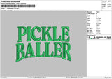 Pickletext Puff Embroidery File 6 sizes