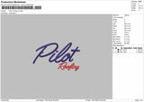 Pilot Roofing Embroidery File Design