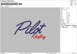 Pilot Roofing Embroidery File Design