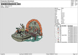 Pirates2208 Embroidery File 6 sizes