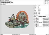 Pirates2208 Embroidery File 6 sizes