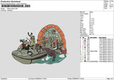 Pirates2208 Embroidery File 6 sizes