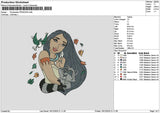 Pocahontas1912 Embroidery File 6 sizes