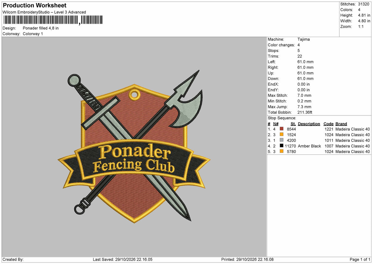 Ponadertext Embroidery Machine Design 3 Files