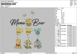 Pooh Eros Embroidery File 6 sizes