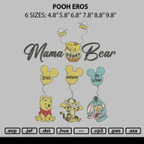 Pooh Eros Embroidery File 6 sizes