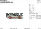 Porsche1410 Embroidery File 6 sizes