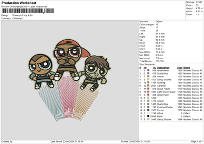 Ppboy Embroidery File 6 sizes
