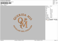Qmtext Embroidery File 6 sizes