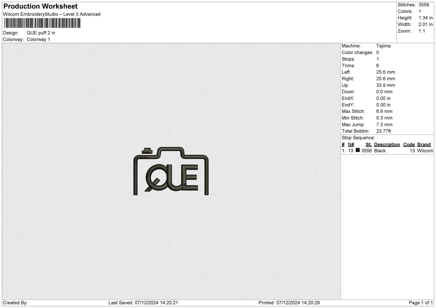 QUE PUFF BIG File 6 sizes