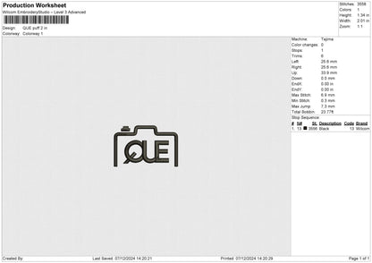 QUE PUFF BIG File 6 sizes