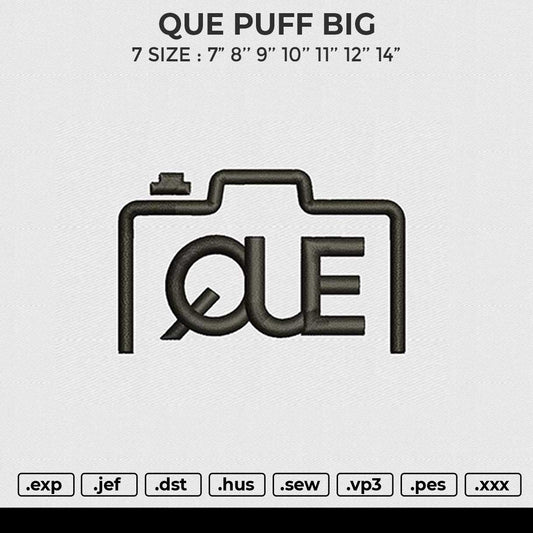 QUE PUFF BIG File 6 sizes