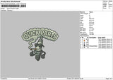 Quicktext Embroidery File 6 sizes
