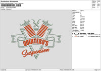 Quinterostext Embroidery File 6 sizes