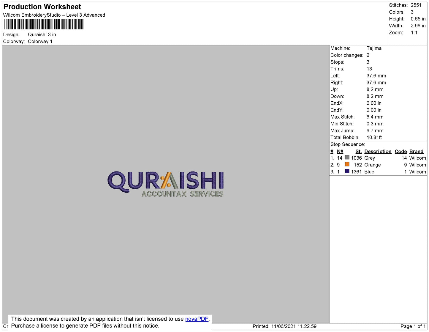 Quraishi Embroidery FIle 4 size