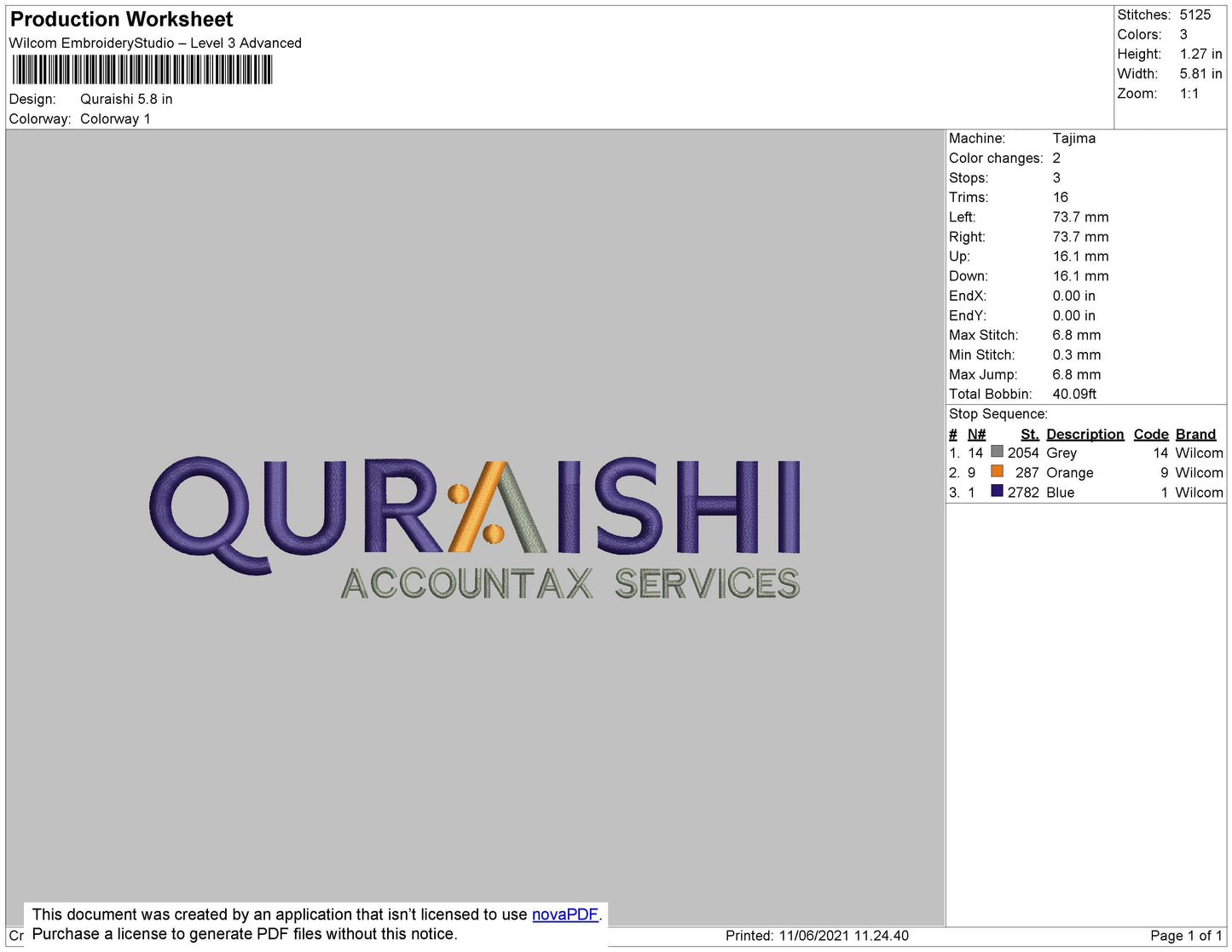 Quraishi Embroidery FIle 4 size