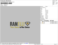 Remalli Embroidery File 4 size