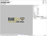 Remalli Embroidery File 4 size