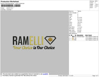 Remalli Embroidery File 4 size