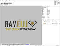Remalli Embroidery File 4 size