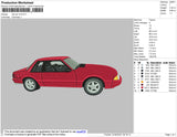 Red Car V2 Embroidery File 4 size