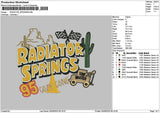 Radiatortext Embroidery File 6 sizes